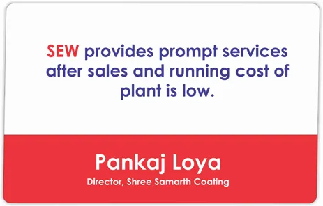 SEW Surface Coating Pvt. Ltd., Manufacturer, Supplier Of Powder Coating Plants, Surface Coating Plants, Surface Coating Machinery