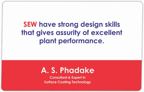 SEW Surface Coating Pvt. Ltd., Manufacturer, Supplier Of Powder Coating Plants, Surface Coating Plants, Surface Coating Machinery